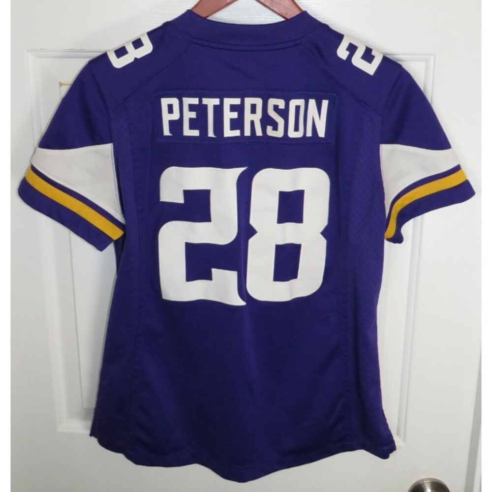 Nike Minnesota Vikings NFL Adrian Peterson #28 Women’s Jersey Size Medium